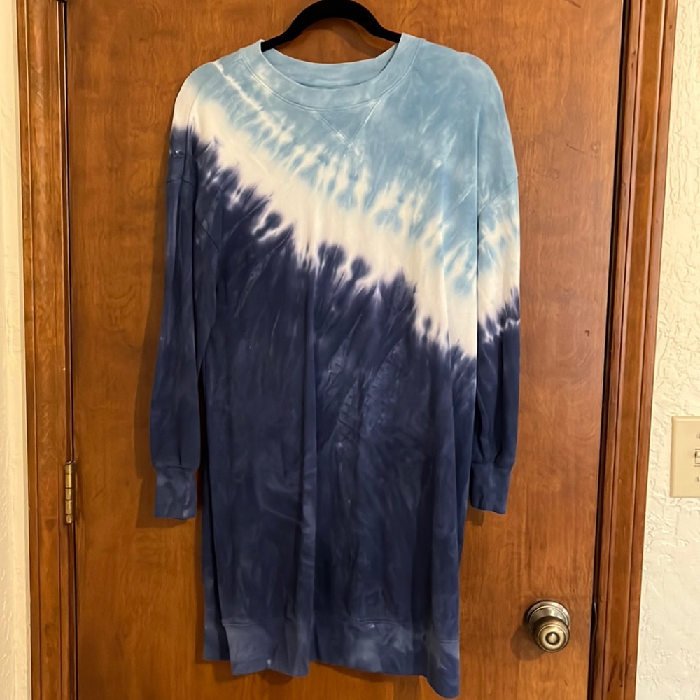Tie die shirt dress
